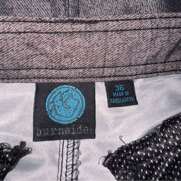 Burnside Dark Gray Hybrid Shorts - Picture 3 of 6